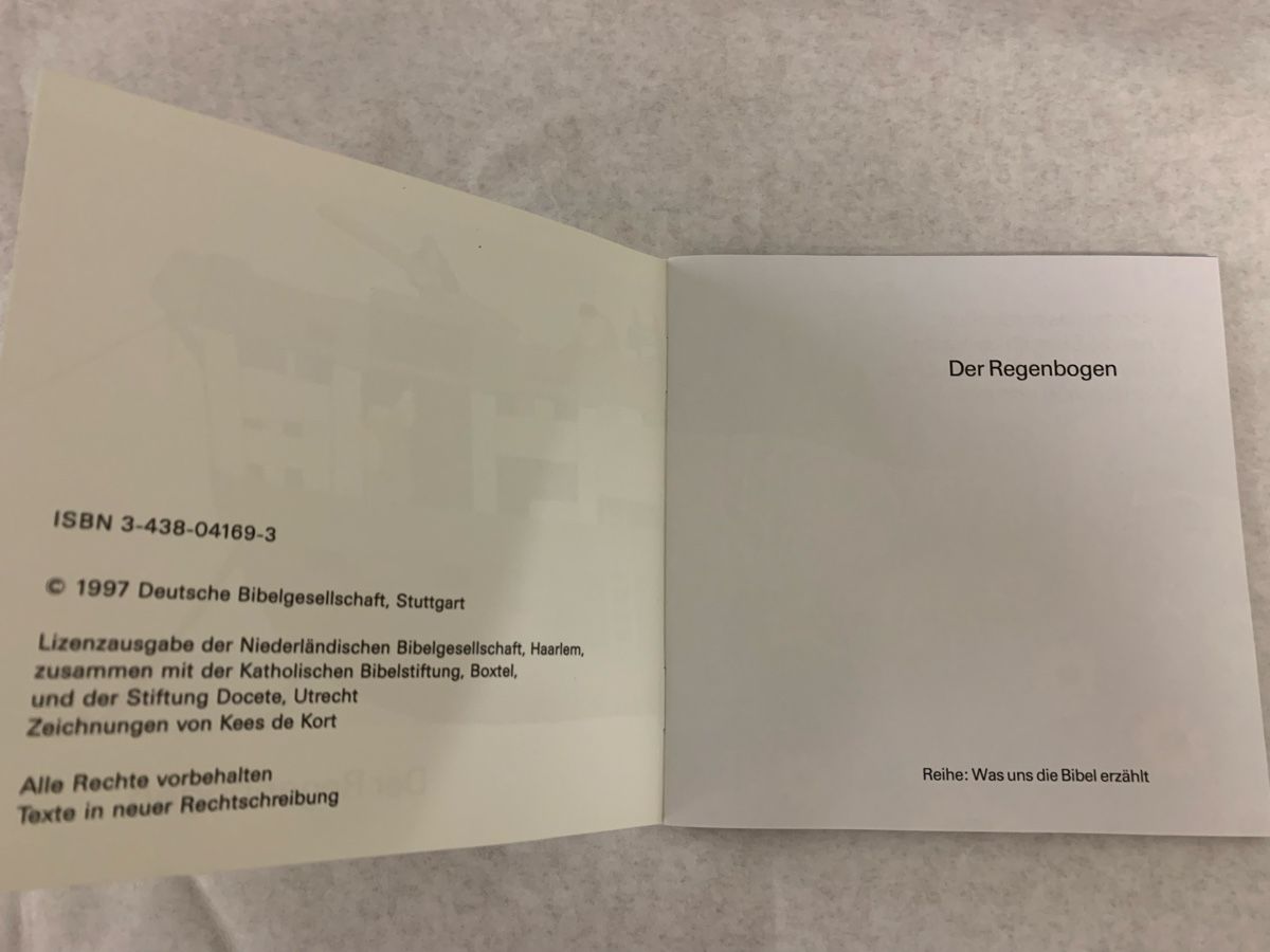 Libri: Kinderbüchlein "Der Regenbogen" - Arche Noah - Bü3 – Nuovo (secondo la descrizione) da Erlenbach ZH venduto da Ritschly 2
