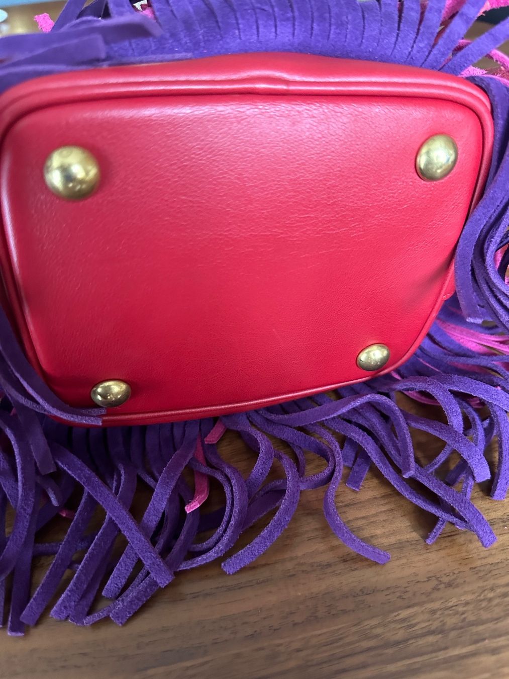 Saint Laurent Taschen für Damen: Saint Laurent Ledertasche mit Fransen – Gebraucht aus Horgen von Auction-Kings 1