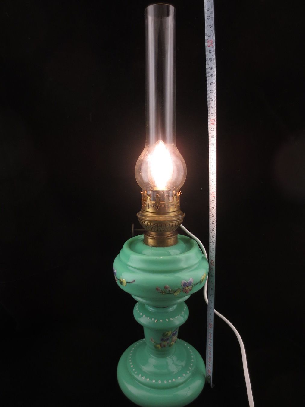 Lampade: Petrollampe Opalglas lampe à petrole opaline 1900 – Usato da Noville venduto da ceram 7