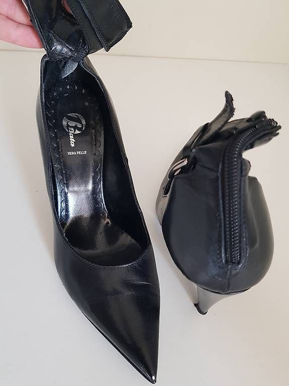 Damenschuhe: Highheels Leder schwarz mit Schnalle Gr. 41 – Gebraucht aus Rümlang von ButterflyValve 1