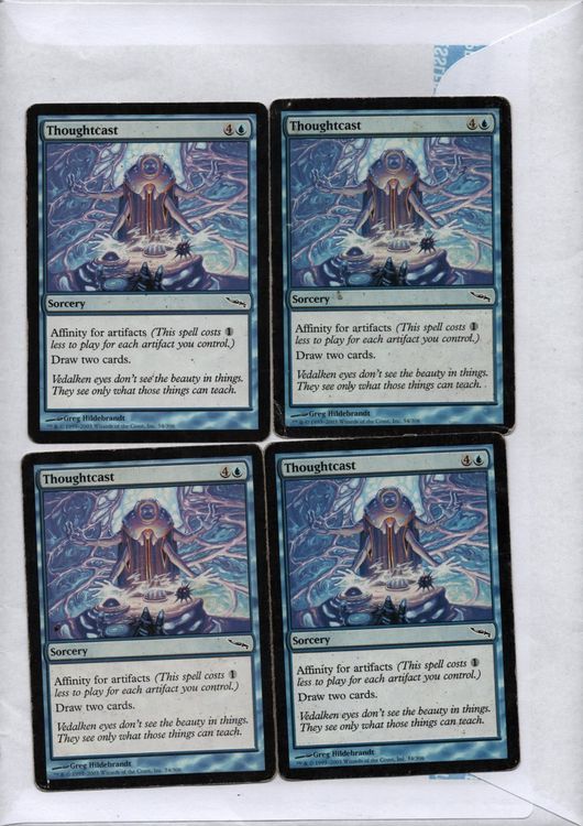 MtG, Magic the Gatering 4x Thoughtcast (Gebraucht) in Glattfelden für ...