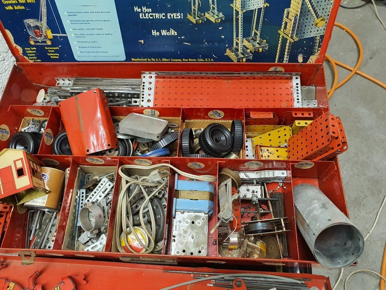 Meccano Kit di costruzioni: AC Gilbert Erector Set No. 12 1/2 MYSTERIOUS WALKING GIANT – Usato da Basel venduto da Rolibus 3