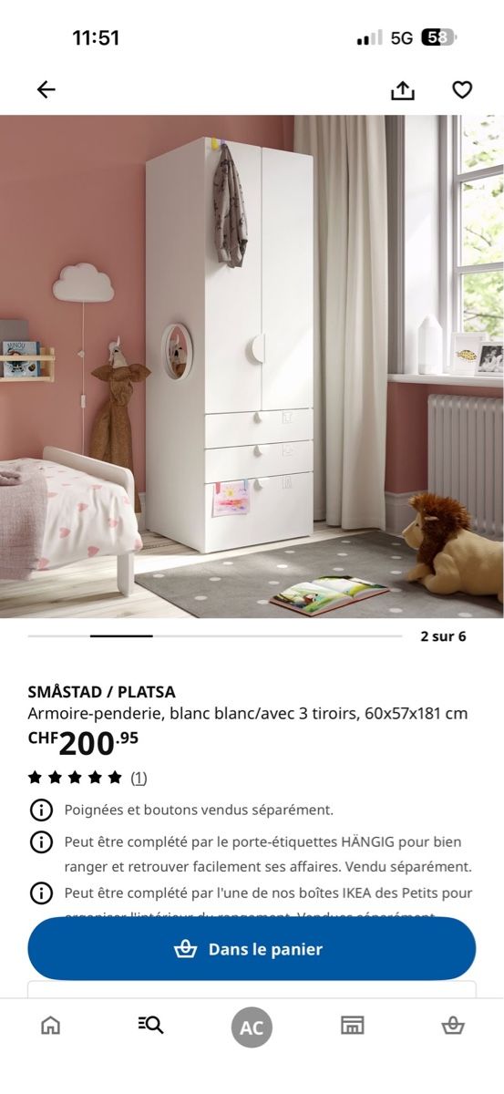 Betten: Chambre enfant  – Gebraucht aus Coeuve von amandine13188 2