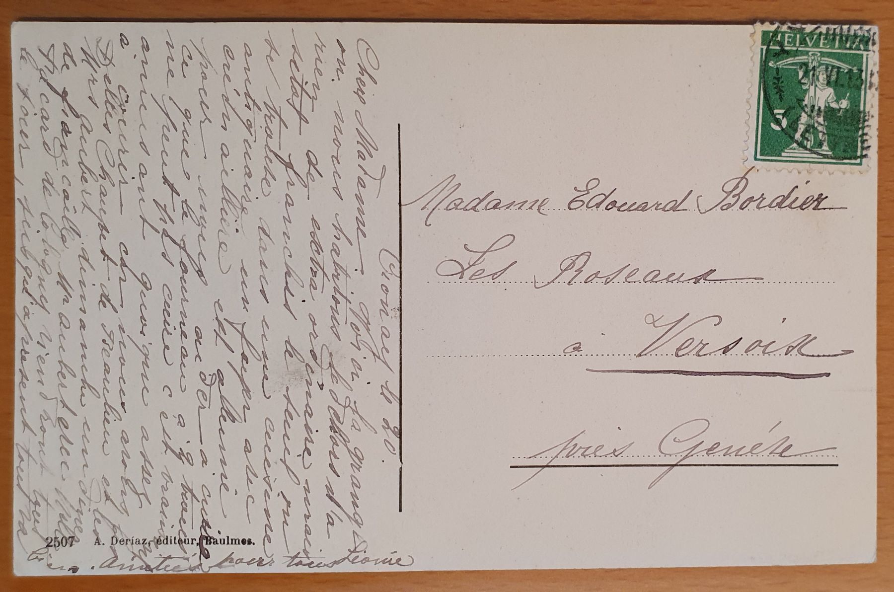 Cartoline postali: Cronay - Maison Toepffer 1913 - TOP – Usato da Kreuzlingen venduto da Rschweiz1 1