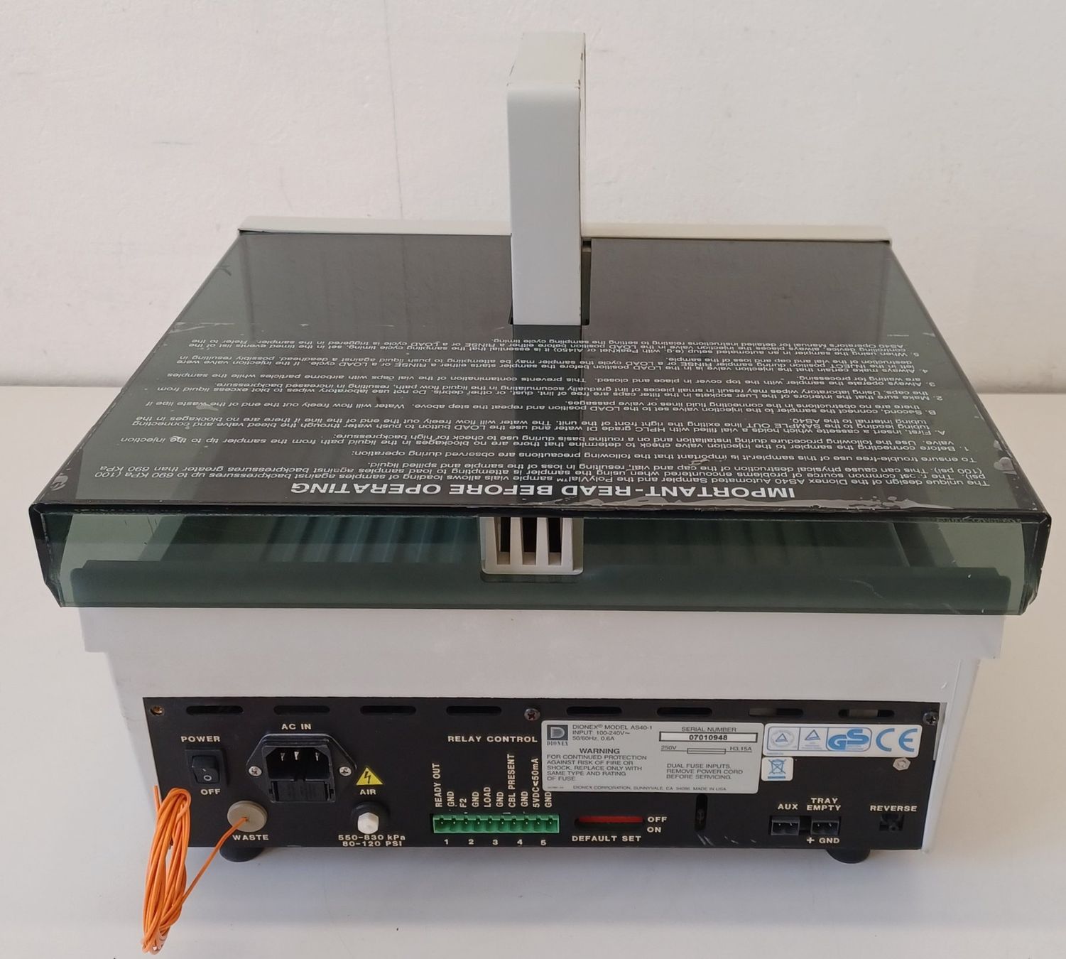Accessori da laboratorio: Dionex AS 40 Automated Sampler – Difettoso da Niederdorf venduto da LeptonAG_Labor 4