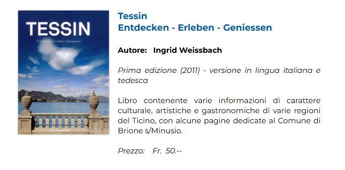 Libri: Tessin: Entdecken, Erleben, Geniessen – Usato da Pambio Noranco venduto da Pol69 4