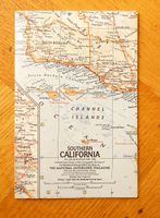 National Geographic Karte Southern California