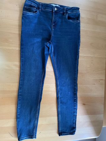 Damen Jeans, Gr. 42, Skinny High Rise, von NEXT