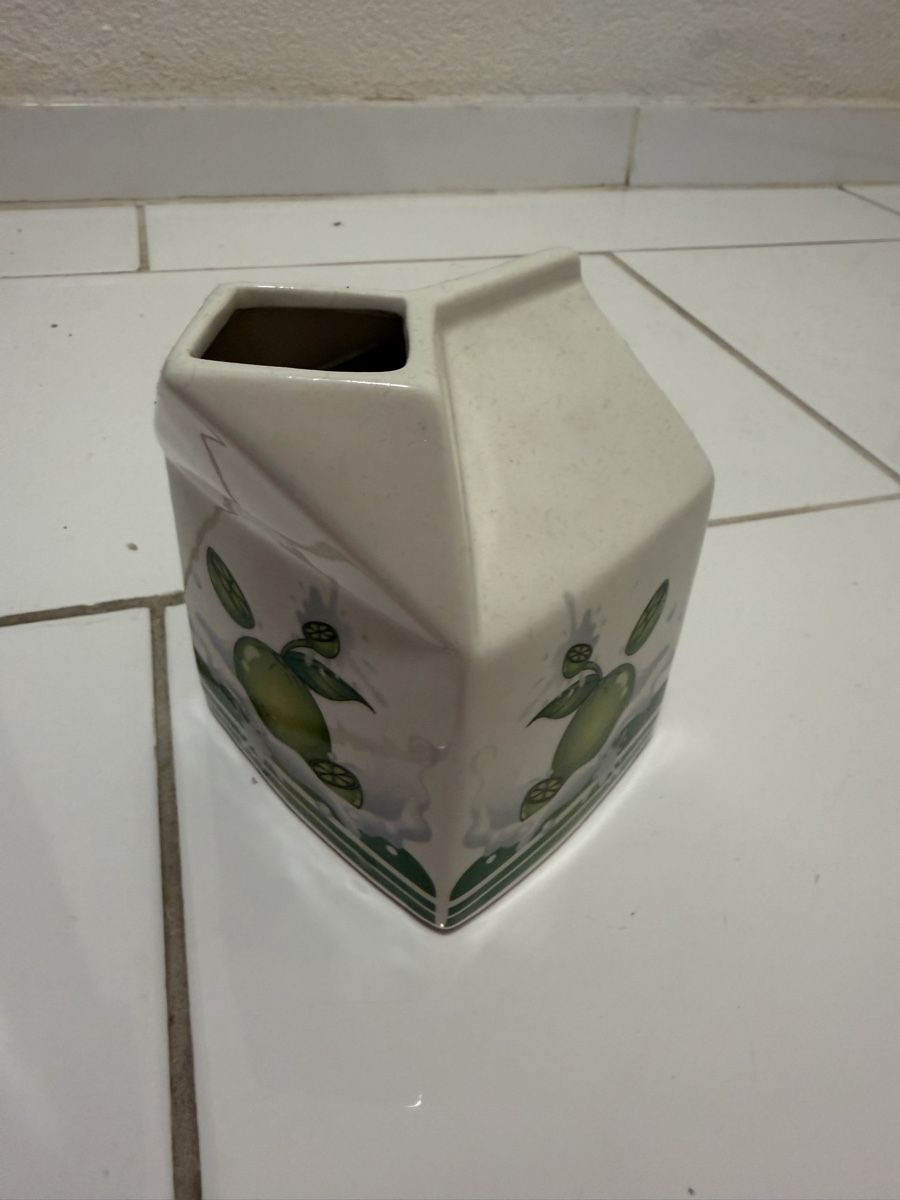 Vasi & Recipienti: Vase Keramik Milchpack Form mit Zitrone Grösse L – Nuovo (secondo la descrizione) da Zürich venduto da pat_9zks 4