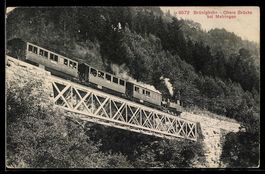 Meiringen, Brünigbahn auf der oberen Br