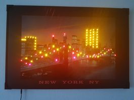 Bild mit LED-Beleuchtung,  New York NY