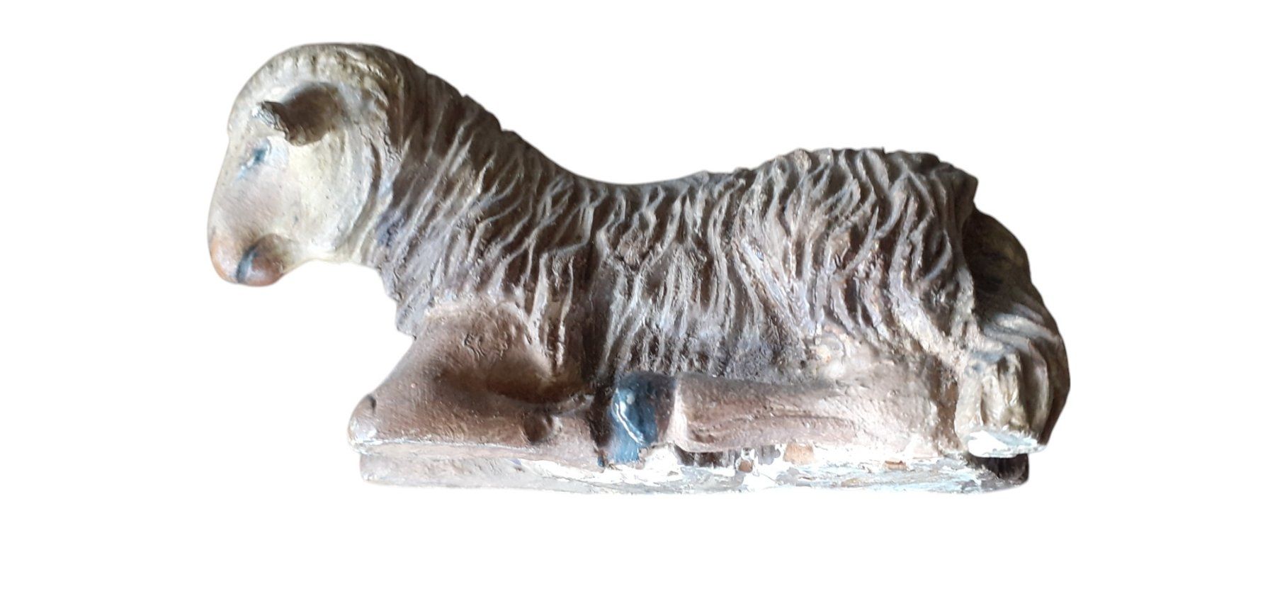 Statuette: Antike Holzfigur Krippenfigur Schaf – Usato da Mörschwil venduto da antiksalon21 3