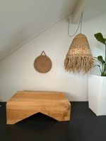 Moderne Holzbank Weisstanne 118, drinnen/draussen
