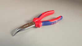 Knipex Flachrundzange mit Schneide verchromt 40° Art.2525160