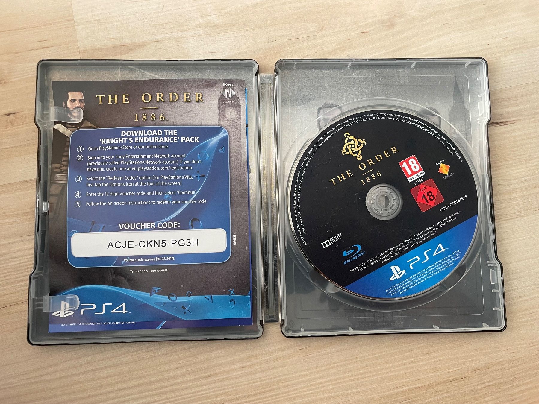 Sony Giochi: PS4 The Order 1886 Steelbook Edition – Usato da Wiesendangen venduto da s_n_fcg8 1