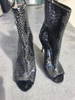 Jimmy Choo Stiefeletten schwarz Schlangenoptik Grösse 37