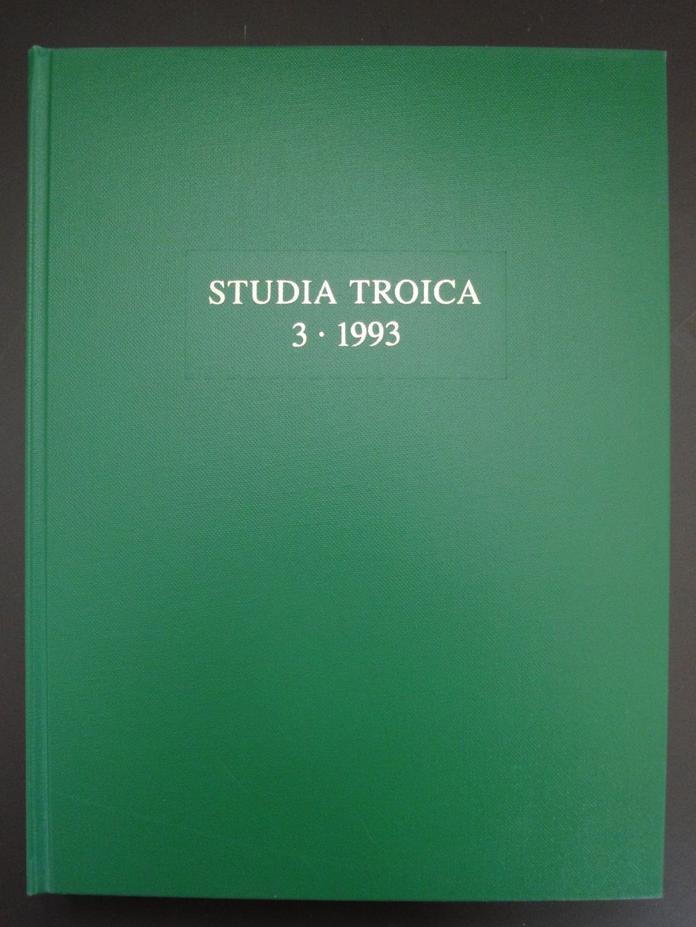 Bücher: STUDIA TROICA - BAND 3- 1993 – Neu (gemäss Beschreibung) aus Biel/Bienne von 07helios032