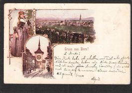Litho , Gruss aus Bern , 1902