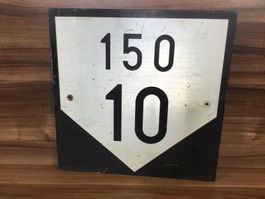 Gebrauchtes Schild von SBB für Deko oder Sammler