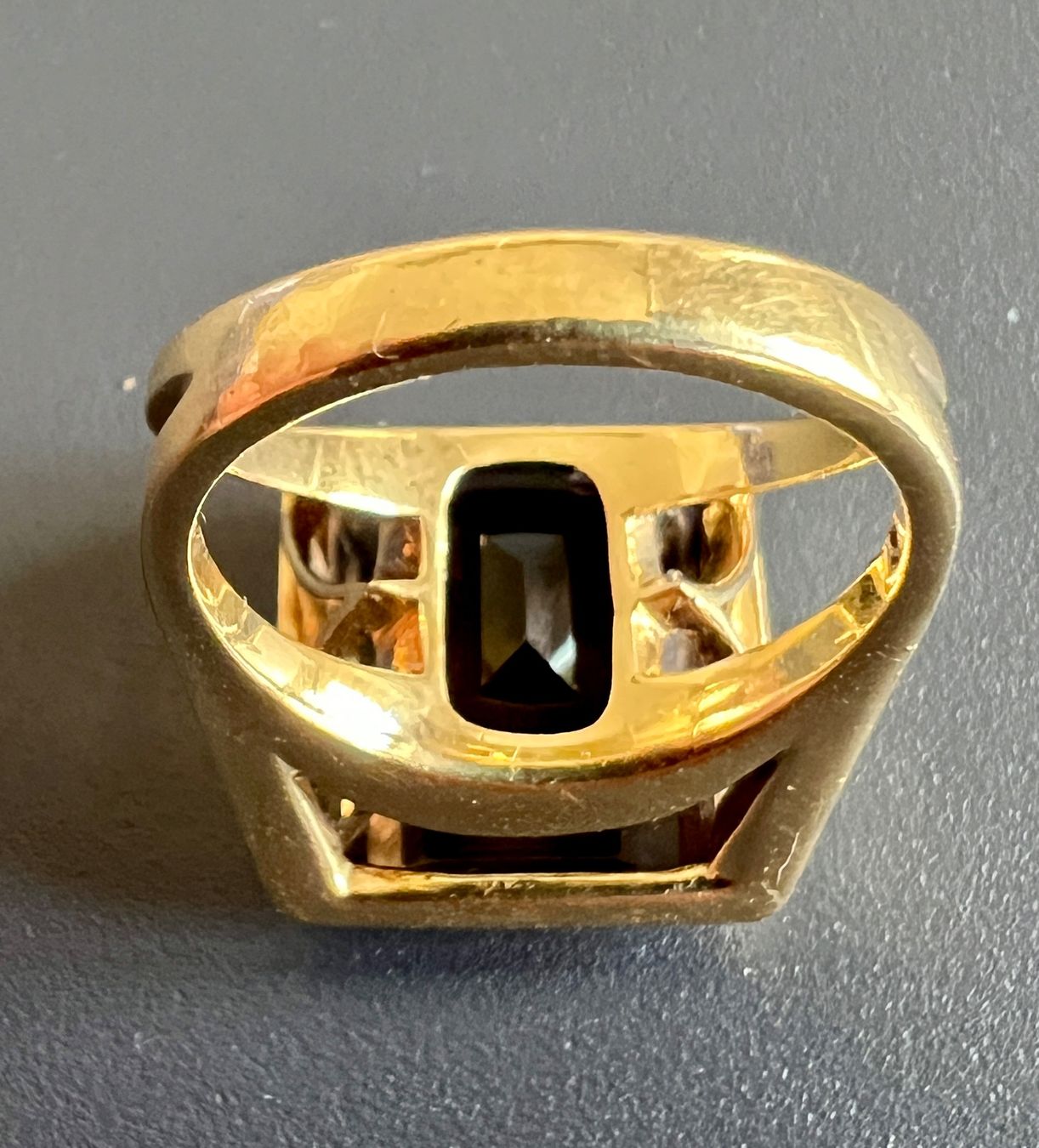 Ringe: Gold-Ring 18 K mit Rauchquarz – Gebraucht aus Chur von Penting1935 4