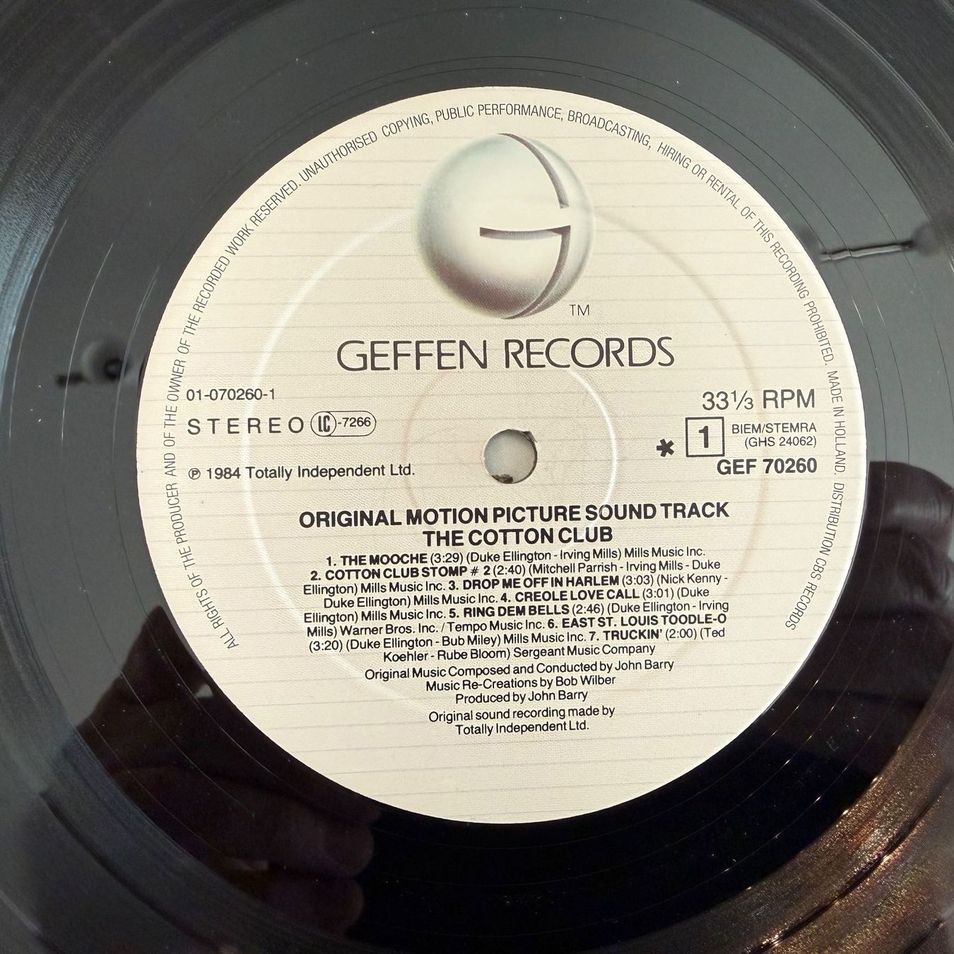 Dischi in vinile: THE COTTON CLUB - SOUNDTRACK, – Usato da Zürich venduto da fehlton 3