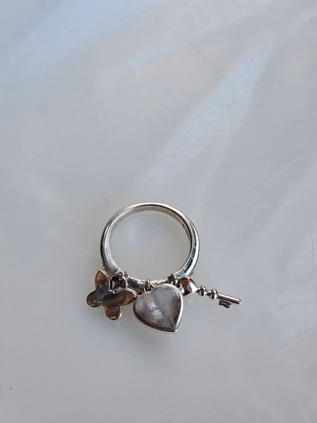 Anelli: Ring aus Silber mit Perlmutt Grösse 52 – Nuovo (secondo la descrizione) da Winterthur venduto da ste_tcx5 5