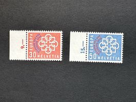 Schweiz - 1959 EUROPA Konferenz PTT ** Znr 349-350 KW 50.-
