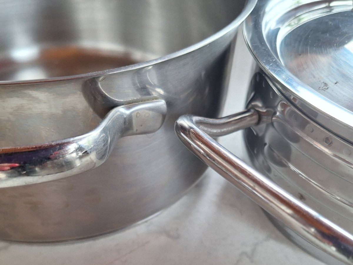 Sigg Padelle: 7 TEILIGES CHROMSTAHL PFANNENSET – Usato da Huttwil venduto da Kunterbuntli 5