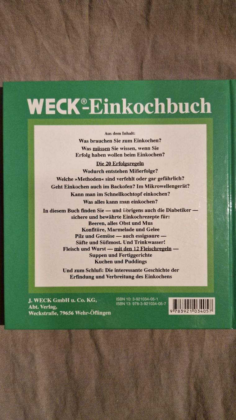 Libri: Einkochbuch – Usato da Rupperswil venduto da RoRo04 1