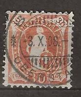 CH096a - Helvetia debout 96a obl. 3.10.1908