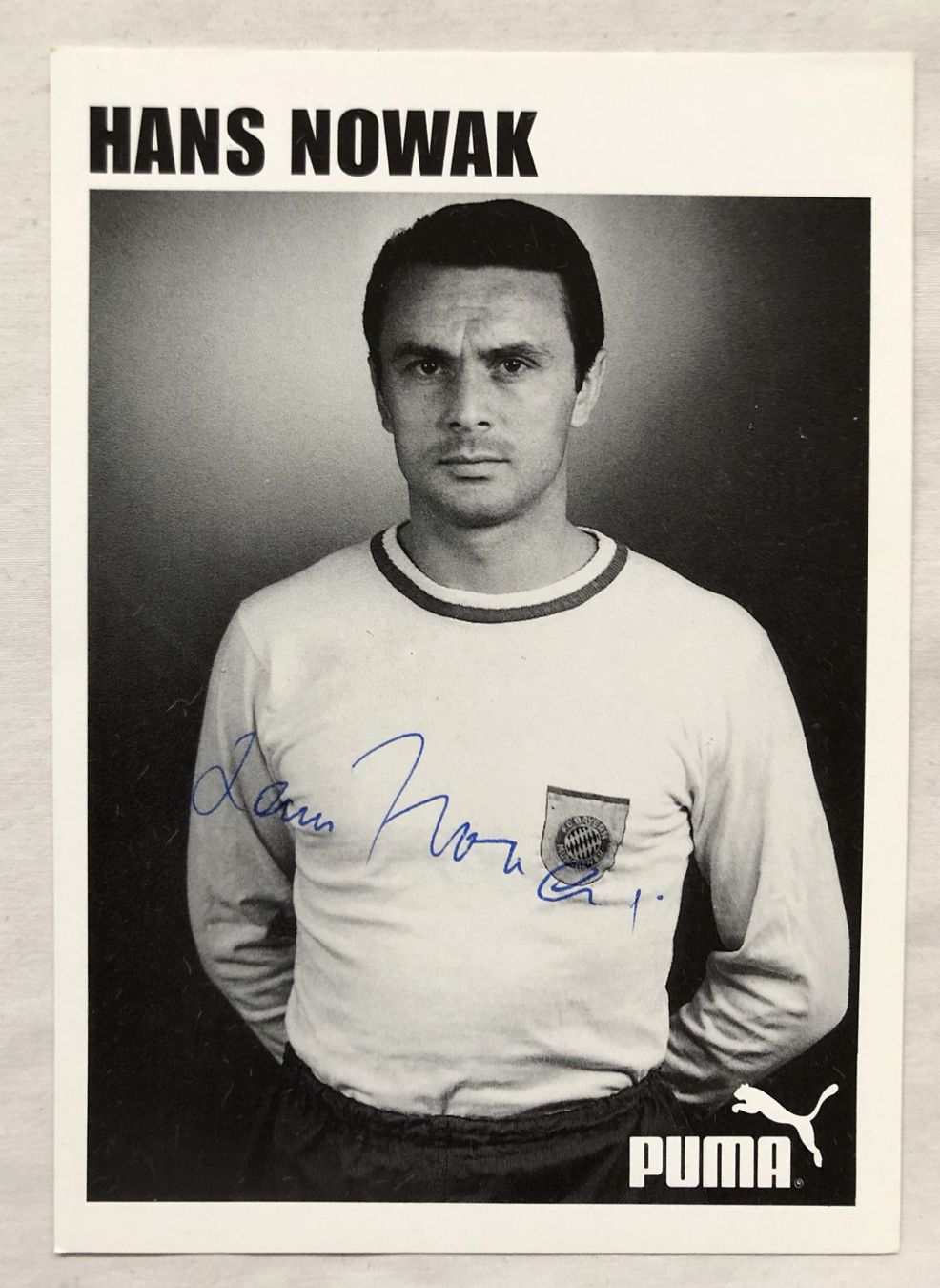Autografi: Originalautogramm - HANS NOWAK (1937-2012) – Usato da Schaffhausen venduto da durruti