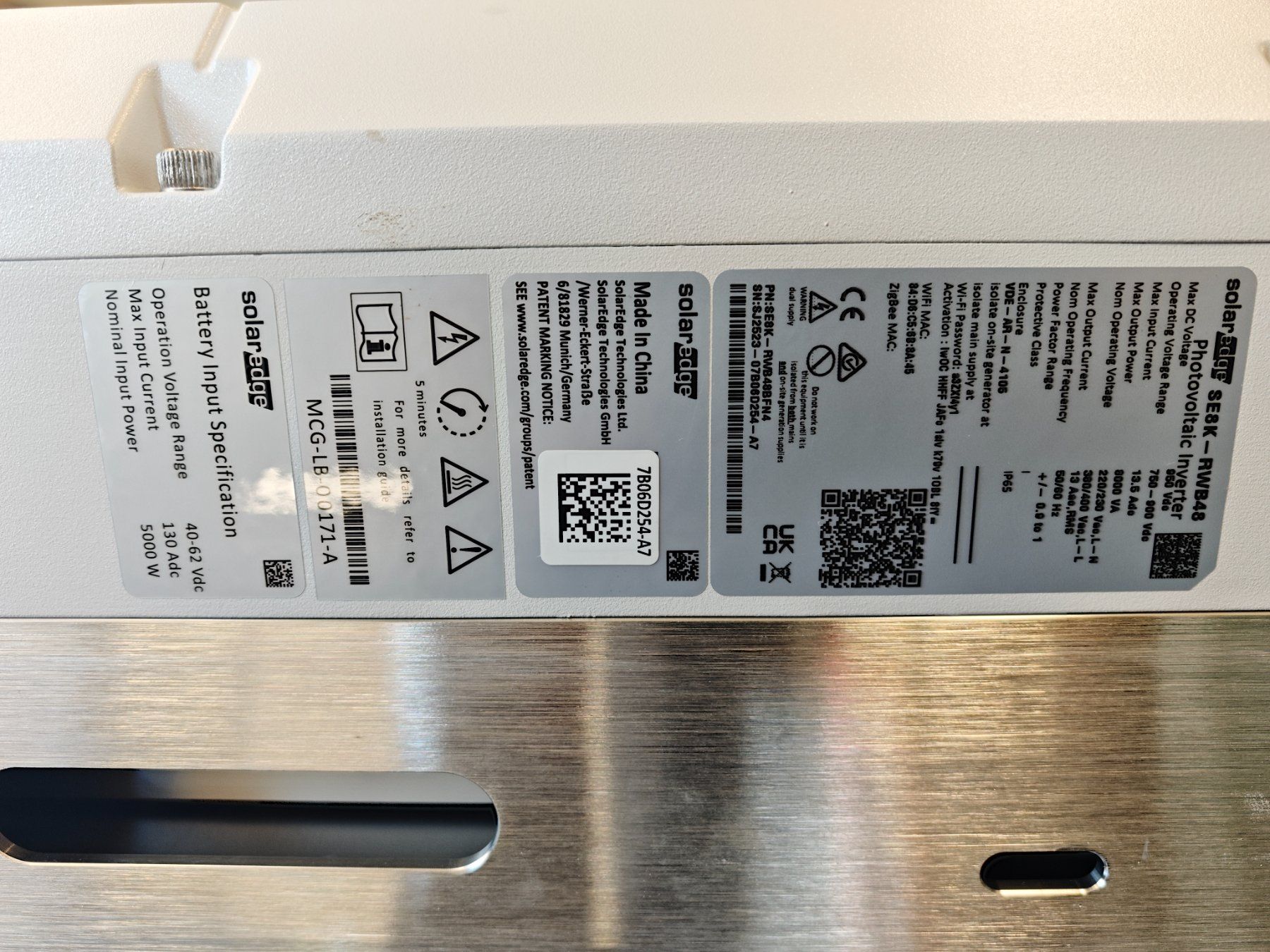 SolarEdge Inverter: Neuwertiger Solaredge Wechselrichter SE8K-RWB – Usato da Pfäffikon ZH venduto da 1252 6