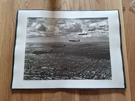 Originale WWII Luftaufnahme, Selten! Vintage Bild