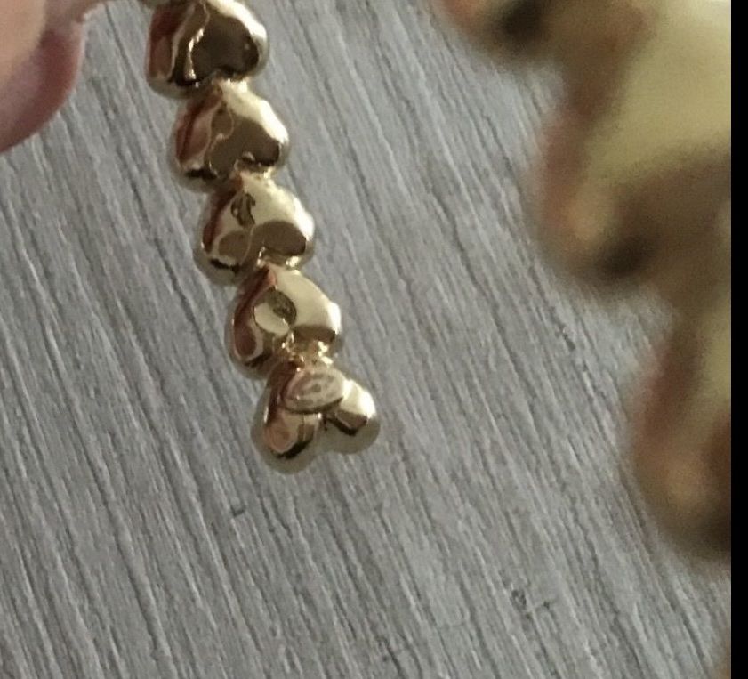 Chanel Herz-Armspange mit CC-Logo und Strass, Gold, Full Se (Gebraucht ...