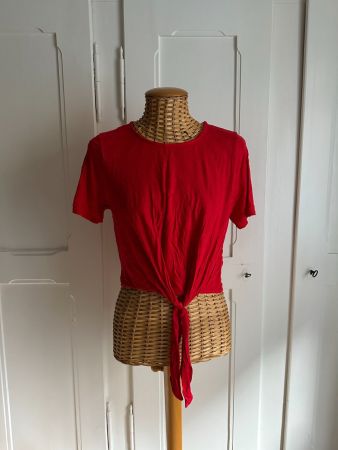 MISS SELFRIDGE - cropped T-Shirt rot 40