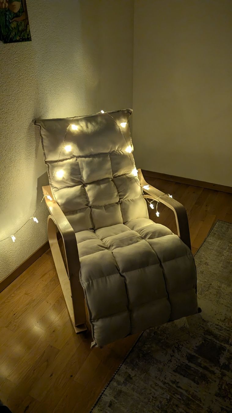 Fauteuils: Homcom Schaukelstuhl Holz – Neuf (Voir description) à Spiez par ray_c5dq 3