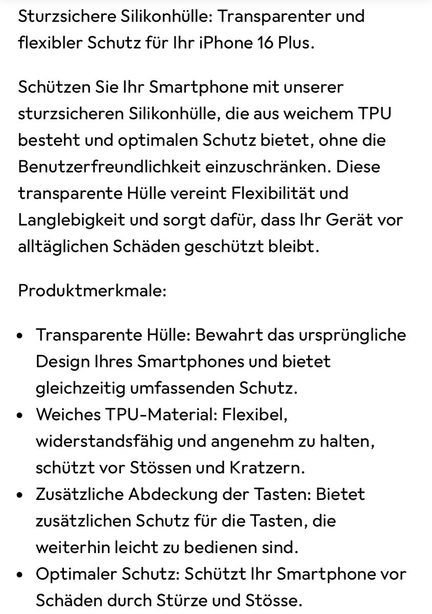 Covers & Schutzfolien: Handyhülle iPhone 16 Plus - Drop Protection Silikon Case – Neu und originalverpackt aus Winterthur von Guizza93 3