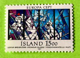BRIEFMARKEN AUS Island UNGESTEMPELT  Siehe Original Fotos. 