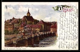 Litho Basel, Teilansicht mit Kirche