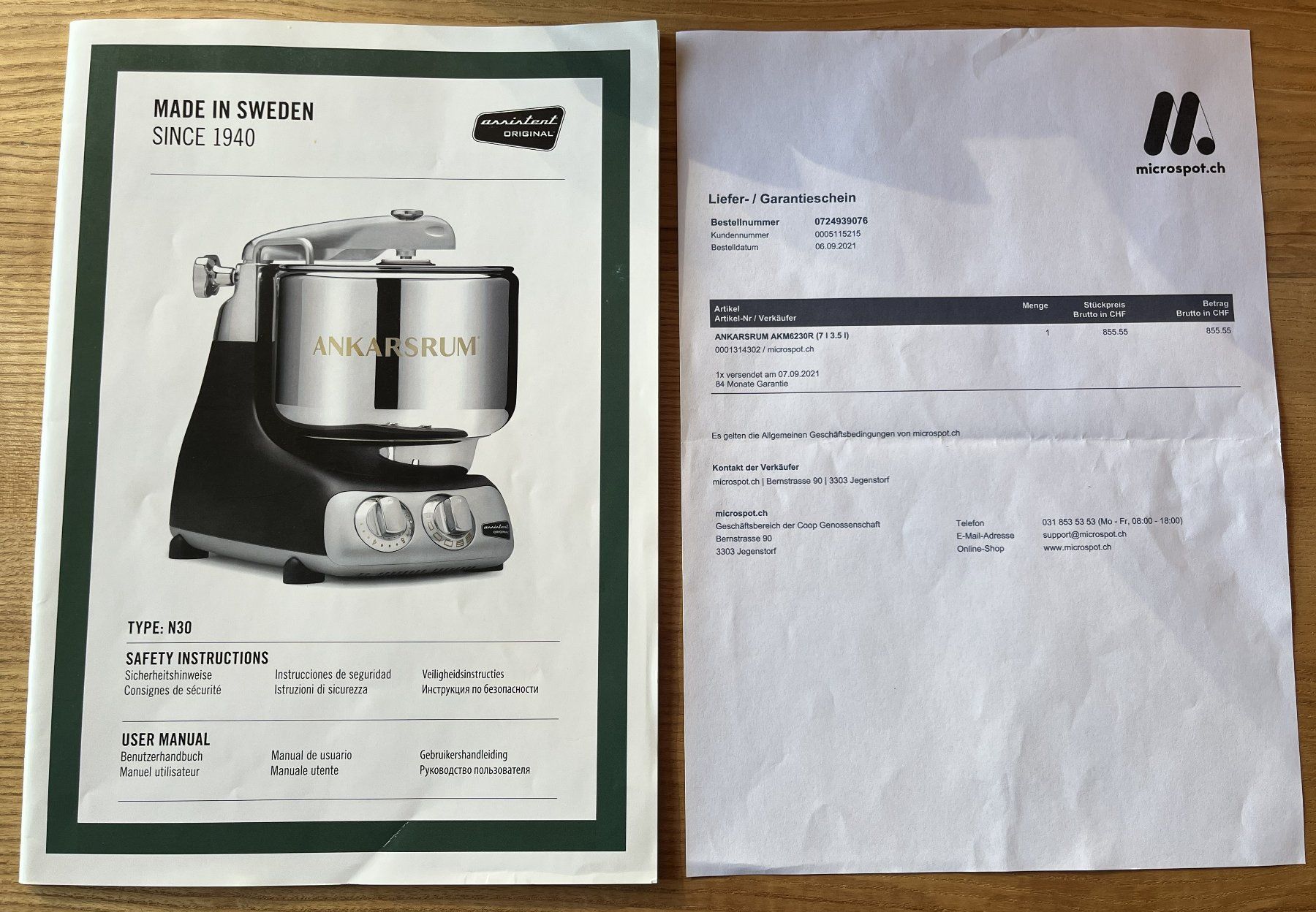 Elettrodomestici da cucina: Ankarsrum Teigknetmaschine – Usato da Oberdorf SO venduto da pegasus1960 3