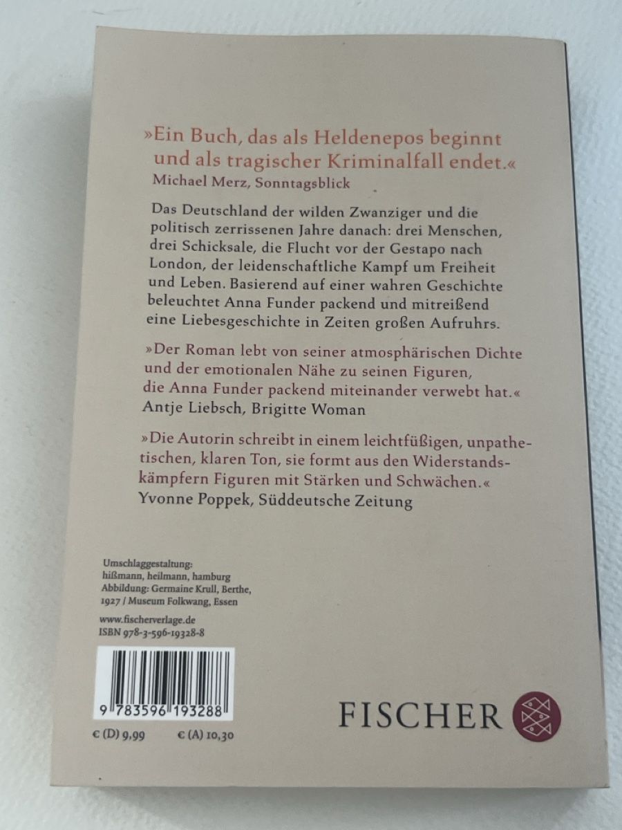 Bücher: Anna Funder: Alles was ich bin - Roman, Top Zustand! – Gebraucht aus Forch von tieckr 1
