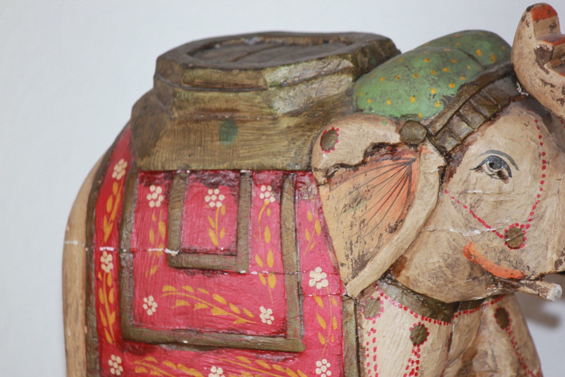 Sculture & Statue: Holz-Elefant aus Indien, weiss – Usato da Wichtrach venduto da LuckyLuke69 8