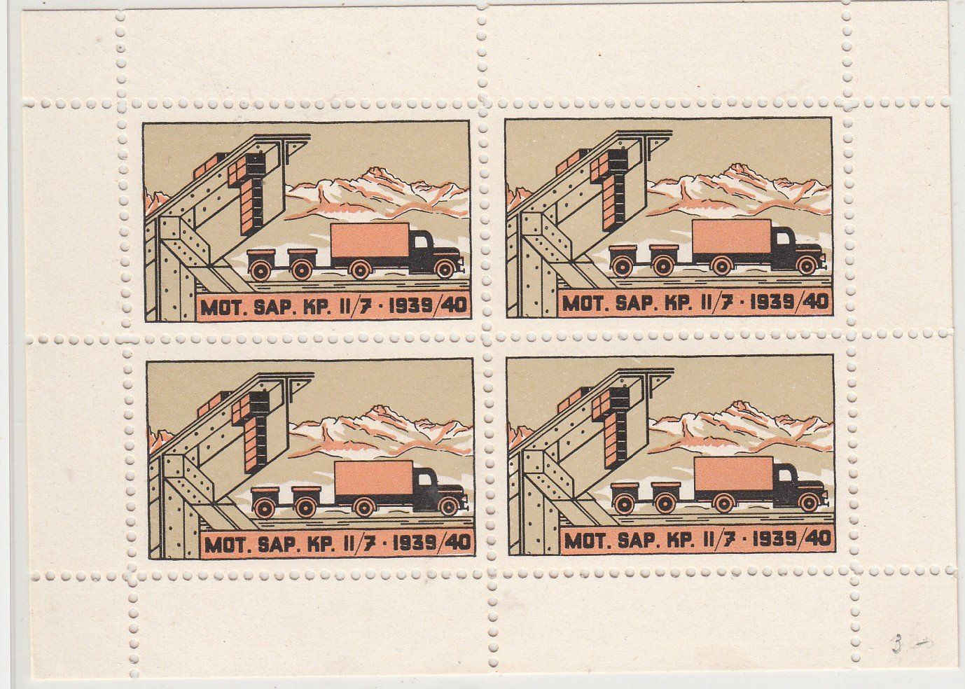 Tous les timbres: Sappeure 34/3** Mot.Sap.Kp.II/7 Kat.15.- – D'occasion à Herrliberg par Lfrifda