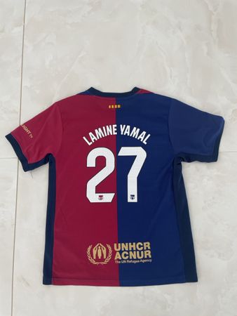 FC Barcelona Trikot Nike Lamine Yamal Nummer 27 blau rot