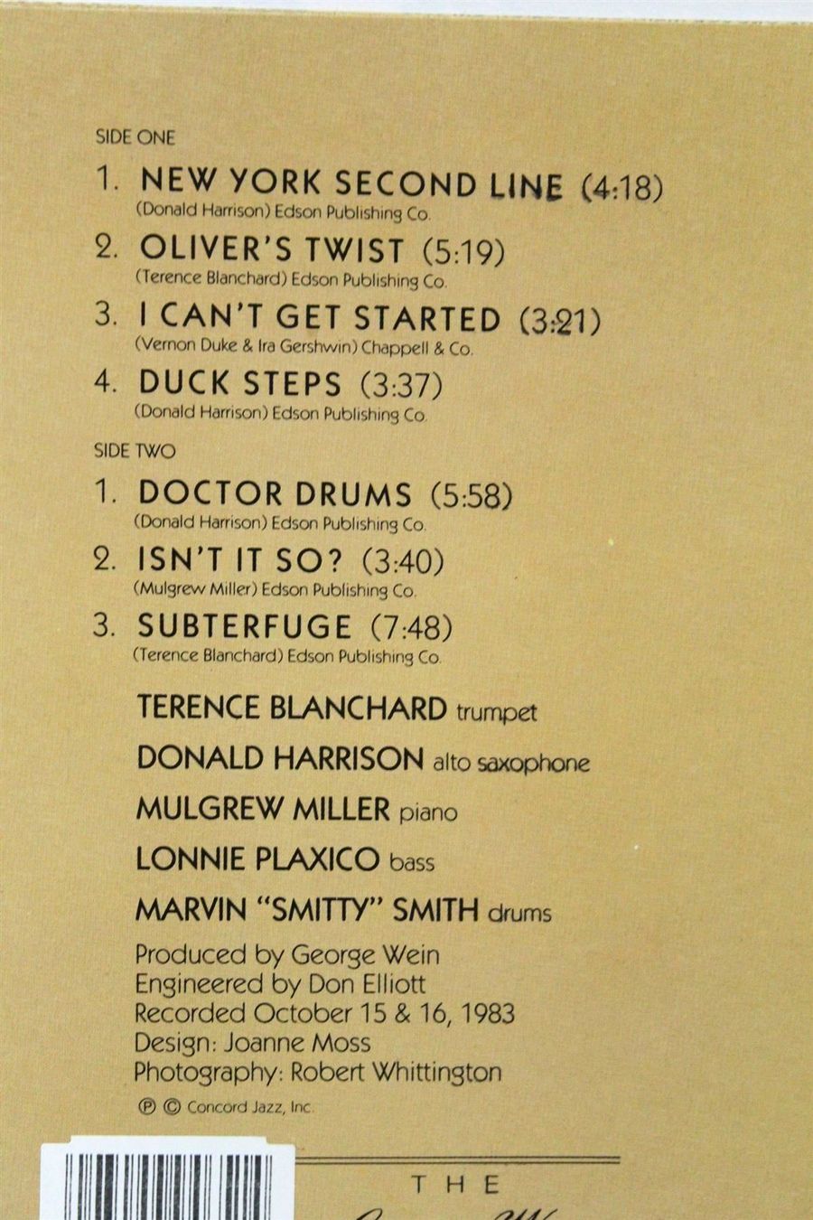 Schallplatten: TERENCE BLANCHARD/DONALD HARRISON: N.Y. – Gebraucht aus Bern von kultiges 4