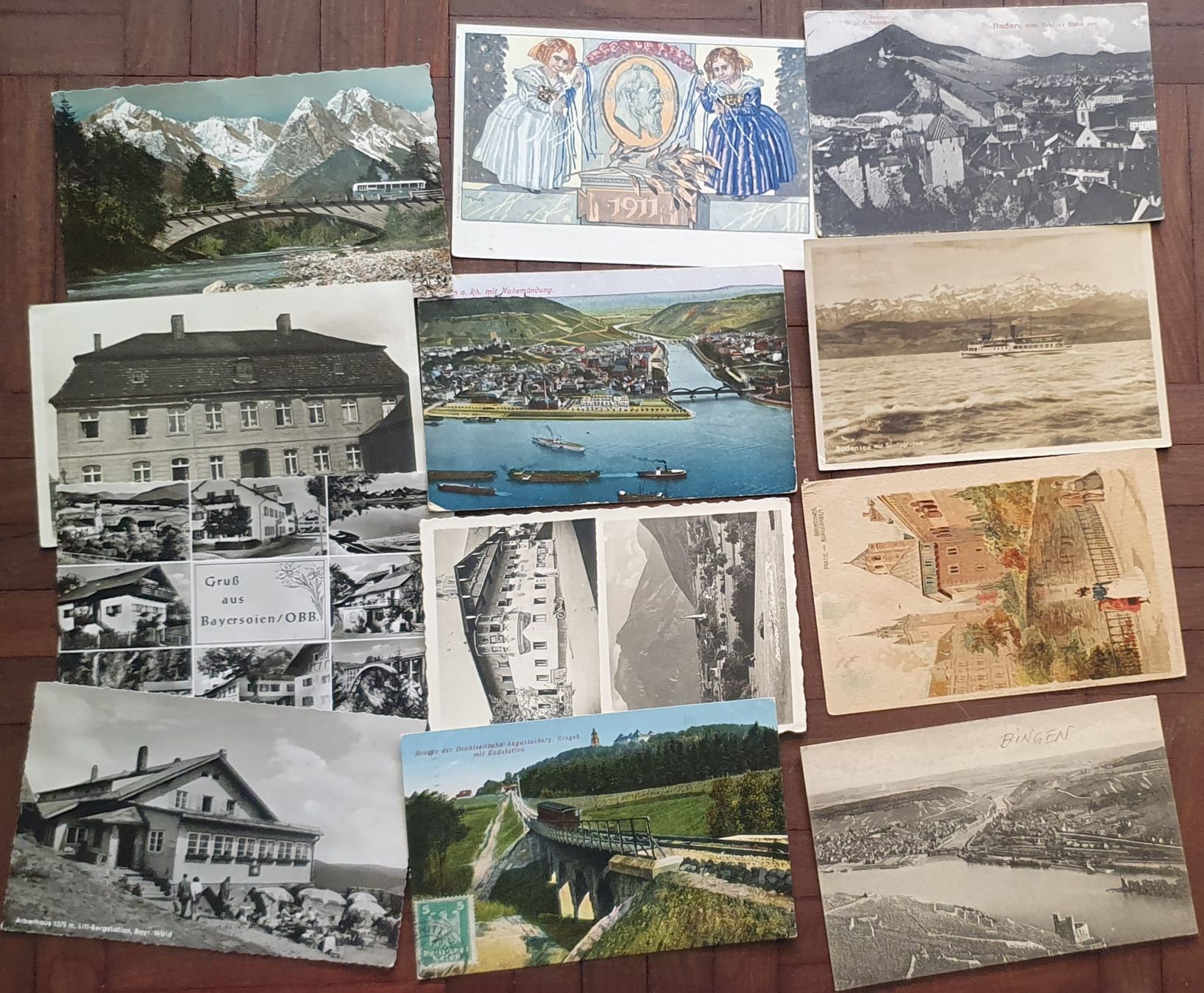 Cartoline postali: Schachtel voll Ansichtskarten Deutschland – Usato da Kreuzlingen venduto da Rschweiz1 1