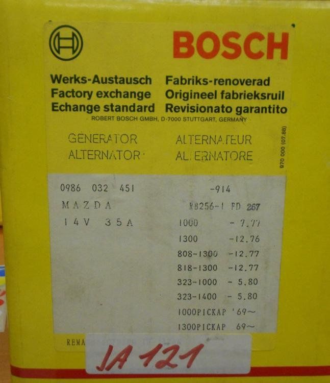 Tutti pezzi di ricambio auto: Alternator+Anlasser für Young+Oldtimer – Nuovo e nell'imballaggio originale da Altstätten SG venduto da cardeal