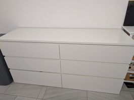 IKEA MALM Kommode mit 6 Schubladen 160x78x48cm