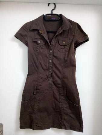 Kleid braun Grösse 32 guter Zustand