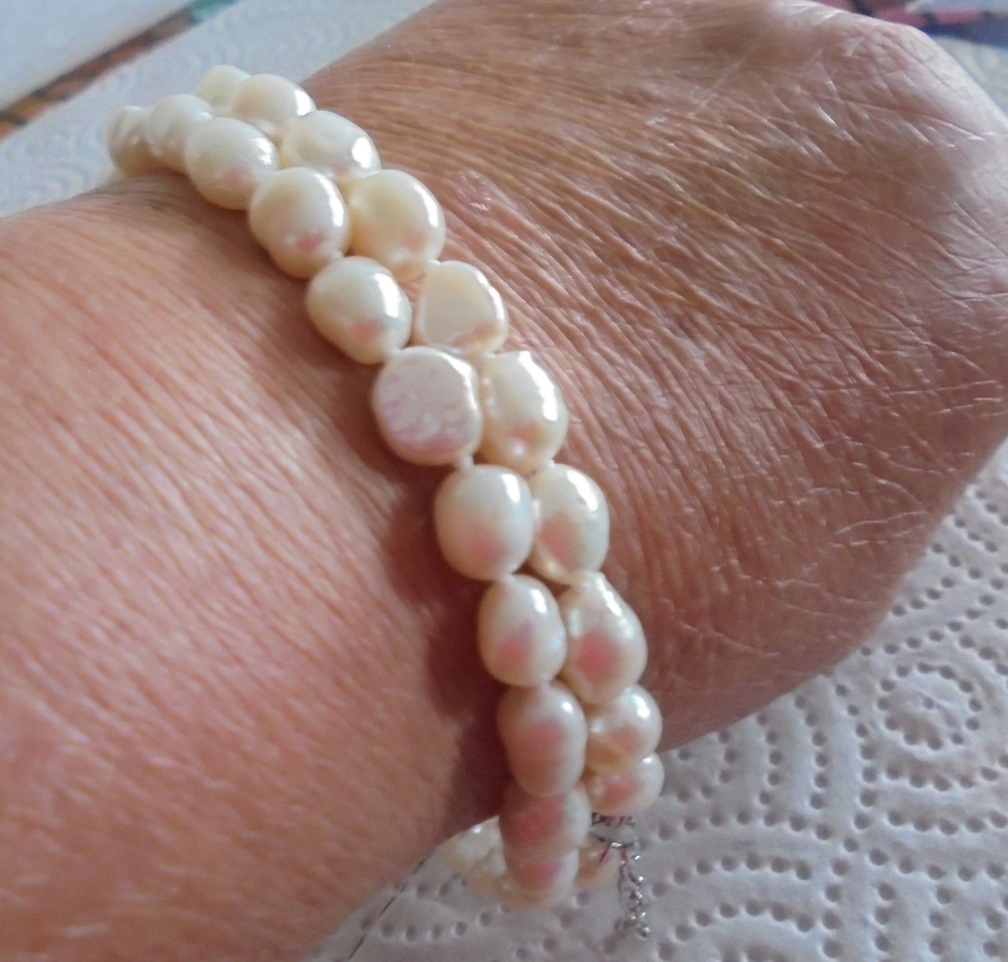 Perle (finte): Echtschmuck: Kette Süsswasserzuchtperlen, Länge 45cm – Nuovo (secondo la descrizione) da Zuchwil venduto da maumauchi 7